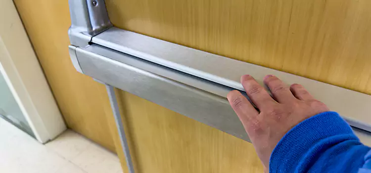 Installing a Push Bar on a Door Socorro
